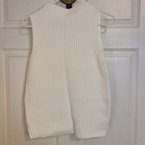 COPY - Chelsea Studio Woman's Sleeveless Knitted Top, Size: Small Color: White